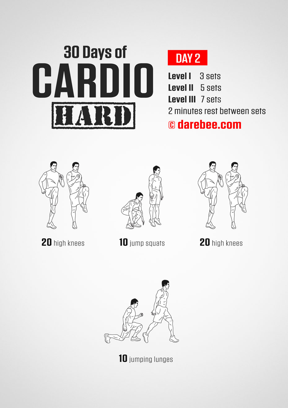 30 Day Cardio Hard Bodyweight Program