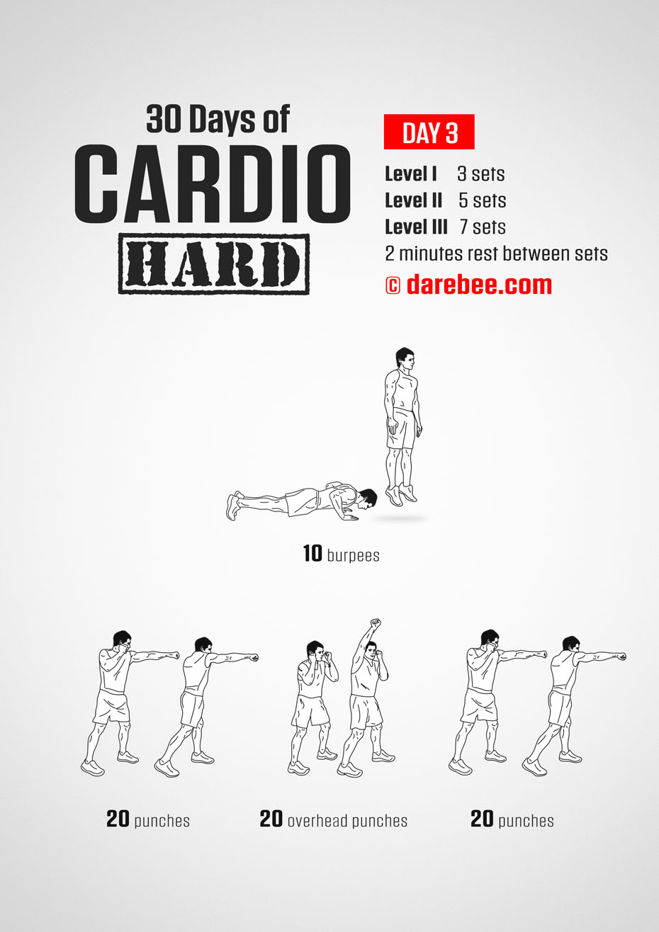 30 Day Cardio Hard Bodyweight Program