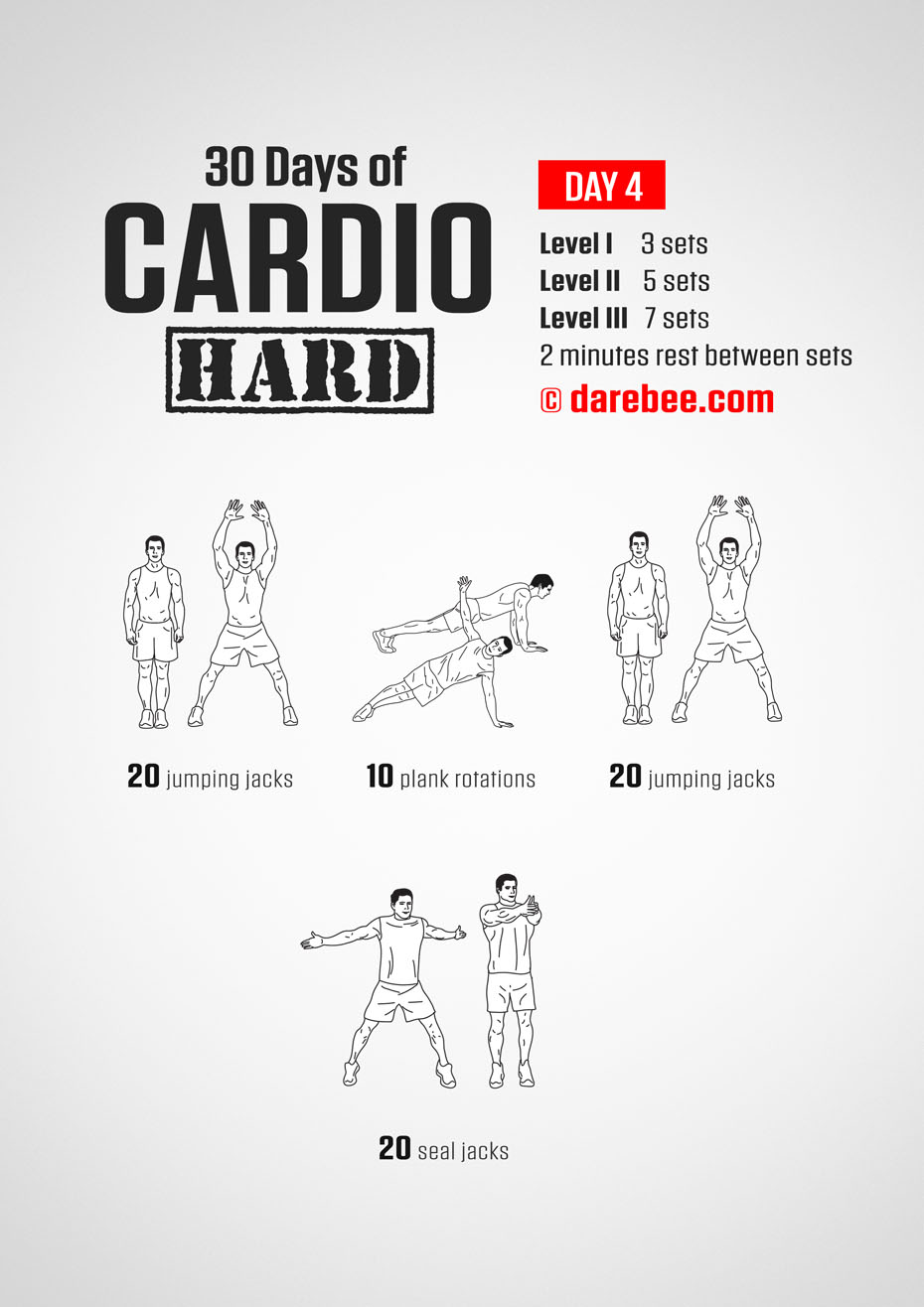 30 Day Cardio Hard Bodyweight Program