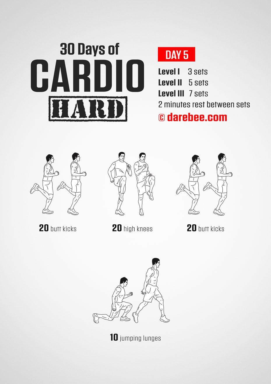 30 Day Cardio Hard Bodyweight Program