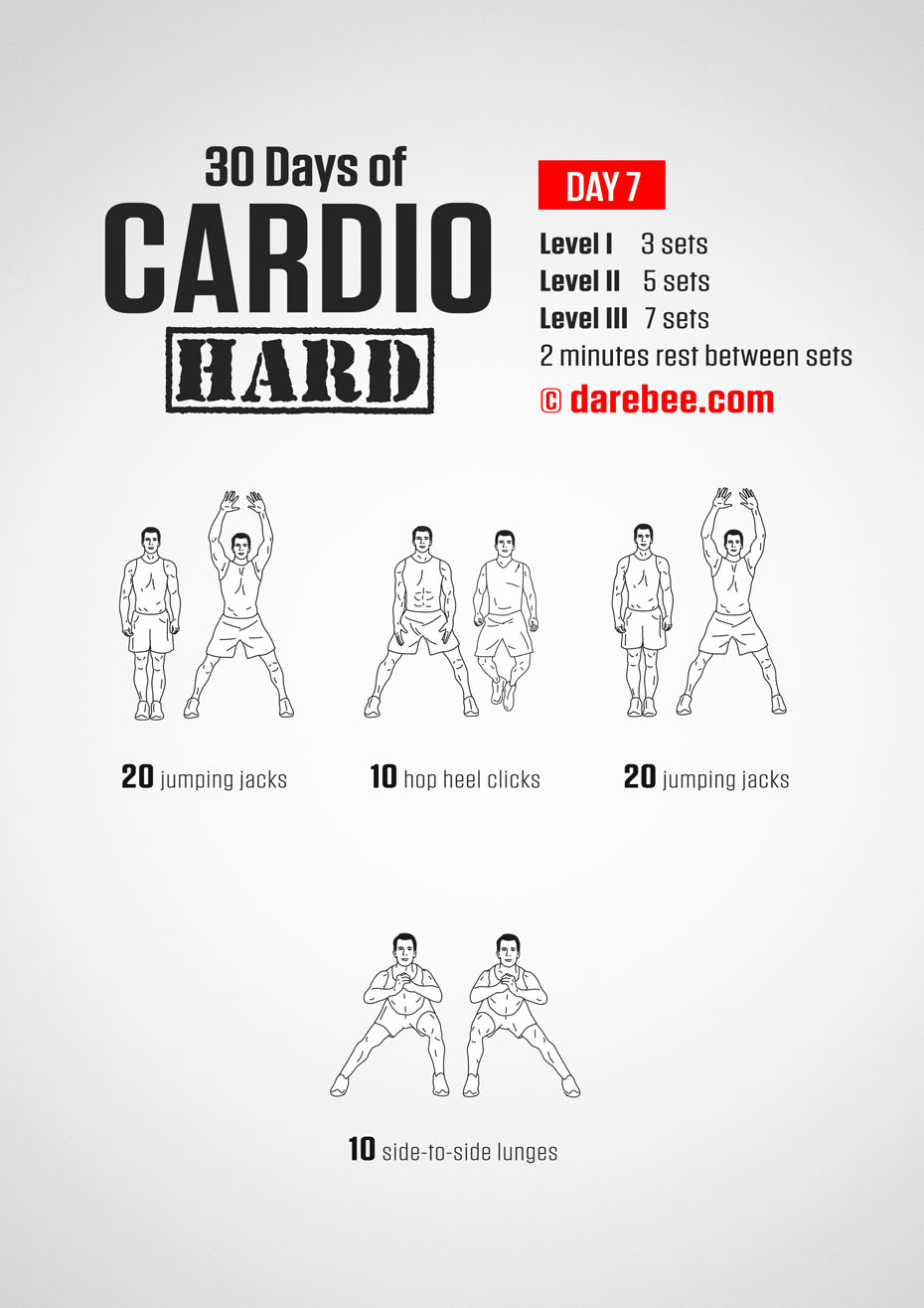 30 Day Cardio Hard Bodyweight Program