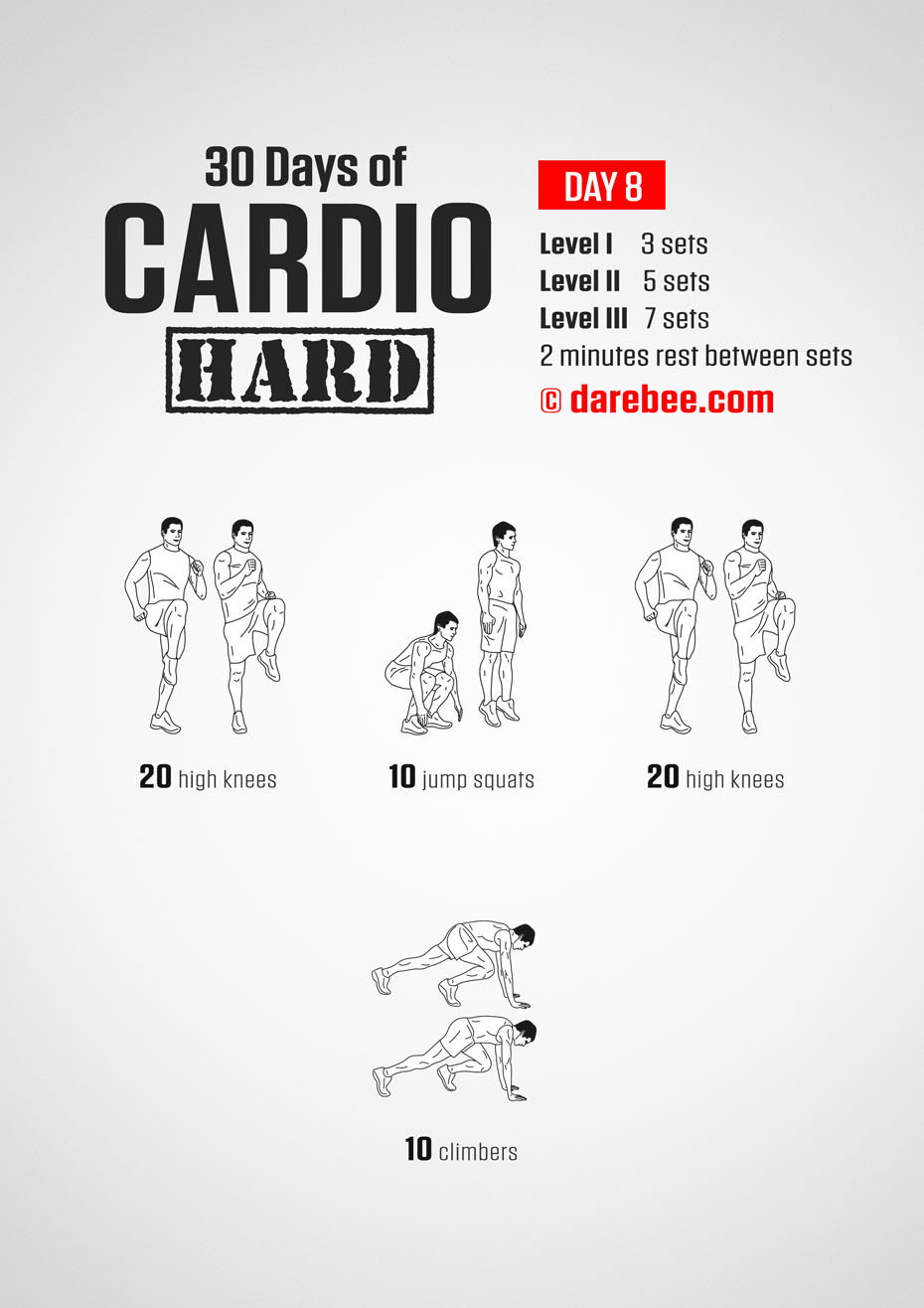 30 Day Cardio Hard Bodyweight Program