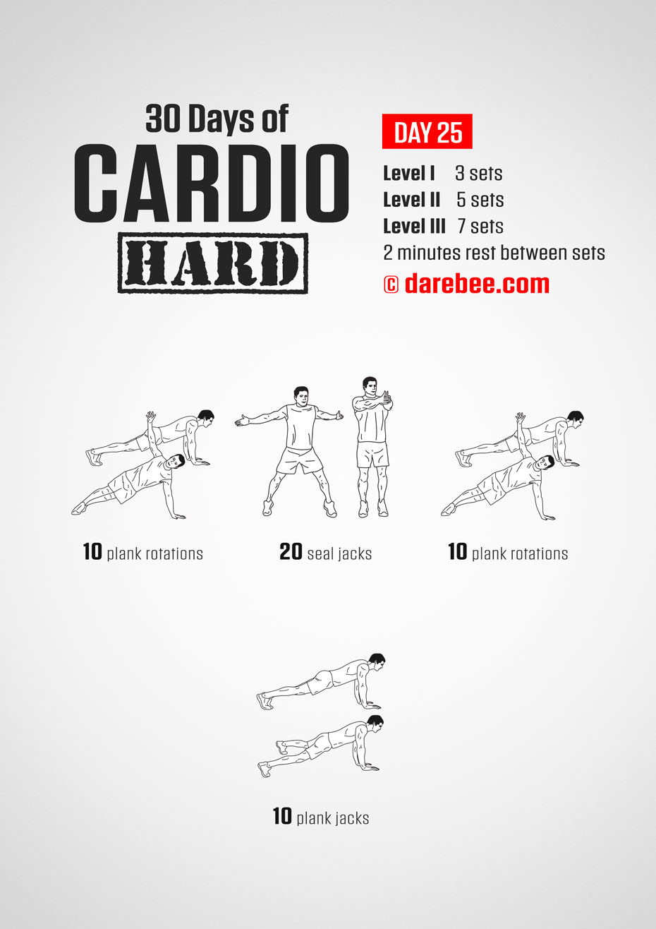 30 Day Cardio Hard Bodyweight Program