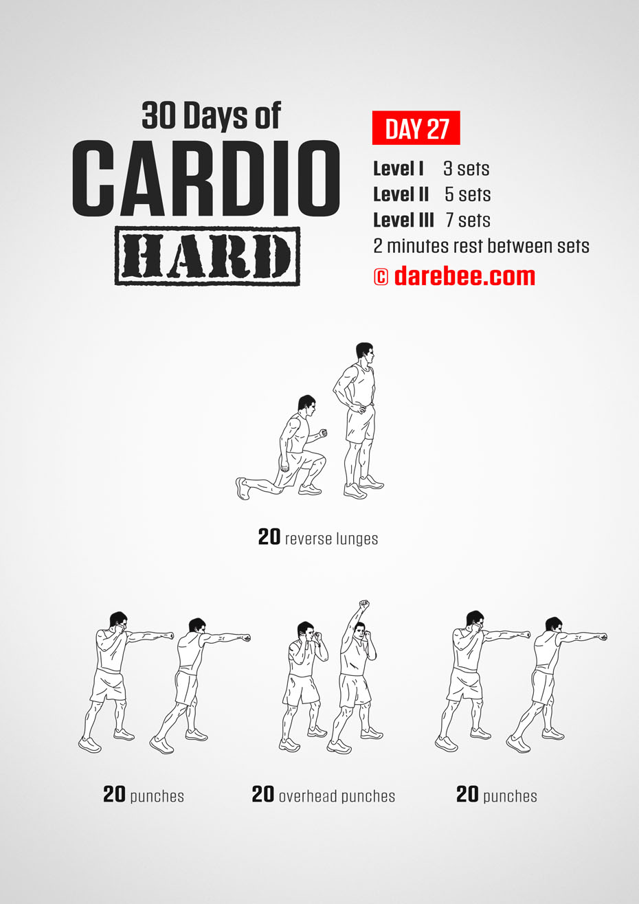 30 Day Cardio Hard Bodyweight Program