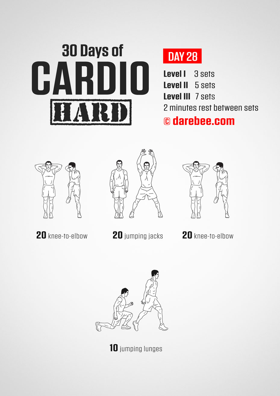 30 Day Cardio Hard Bodyweight Program