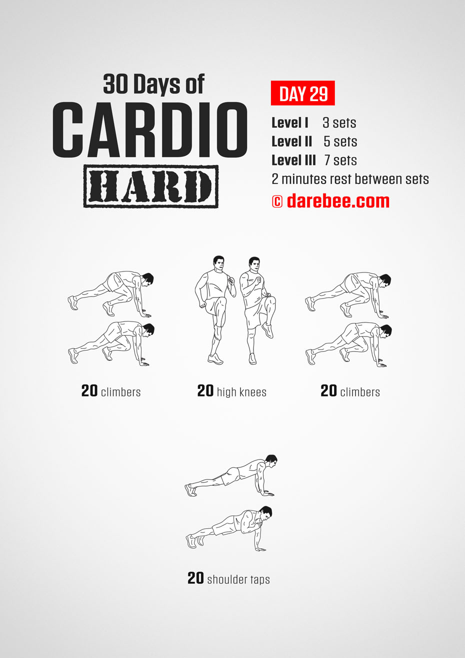 30 Day Cardio Hard Bodyweight Program