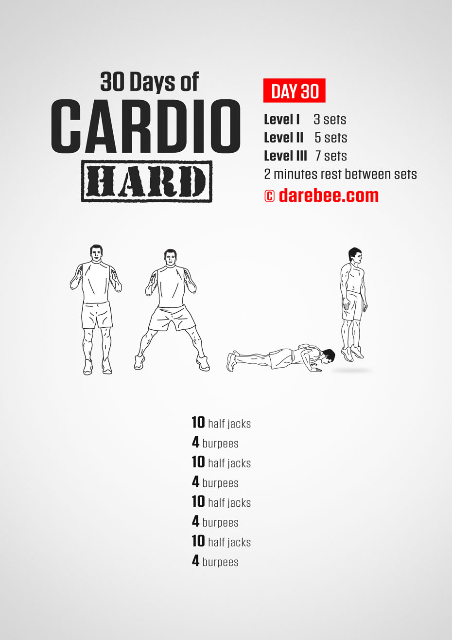 30 Day Cardio Hard Bodyweight Program