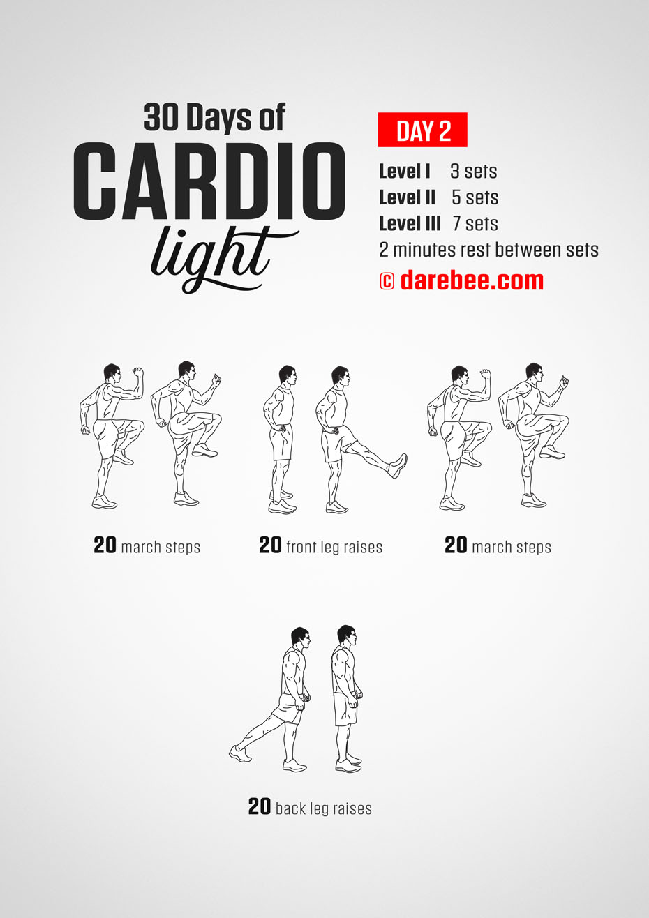 30 Day Cardio Light Bodyweight Program