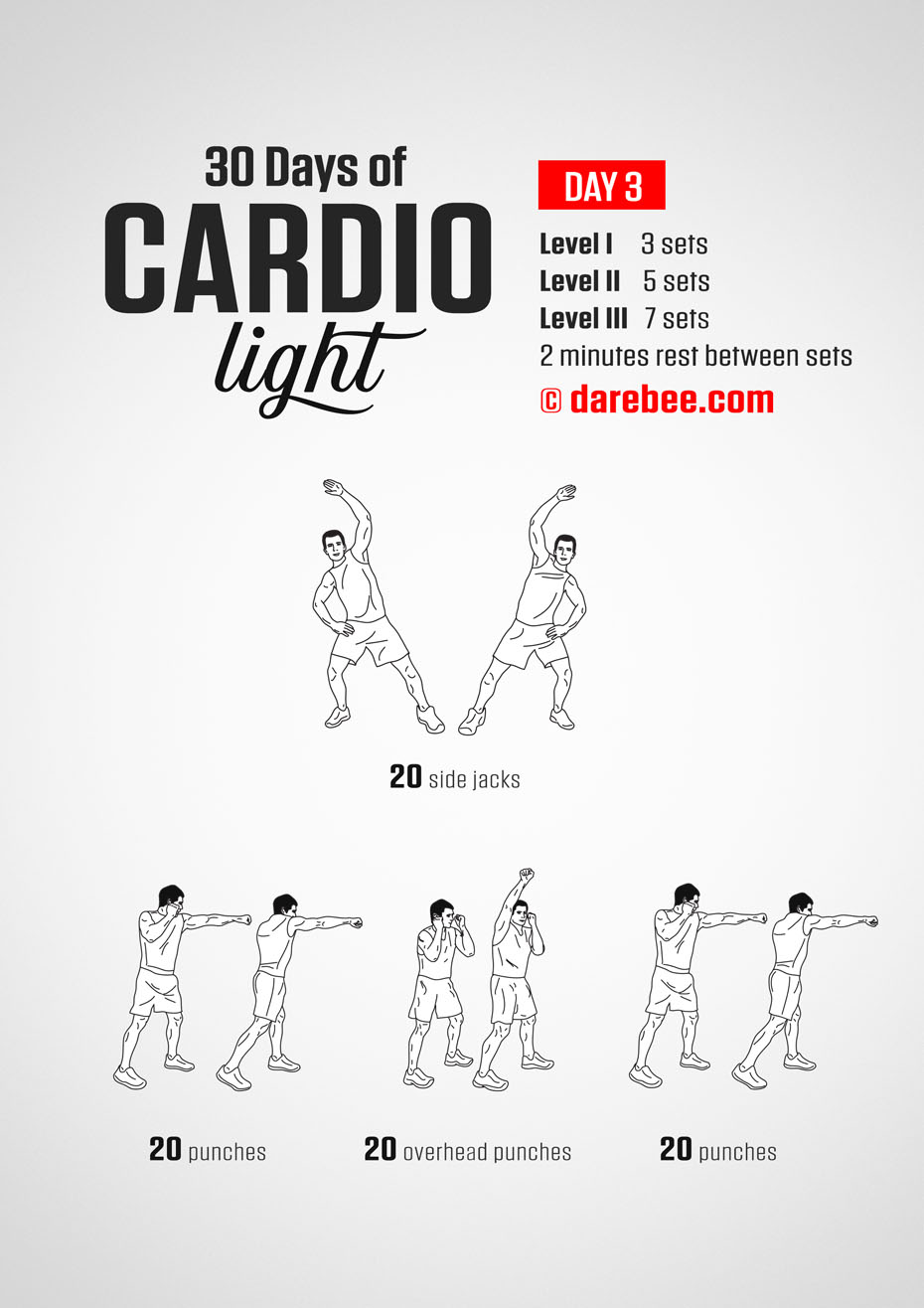 30 Day Cardio Light Bodyweight Program