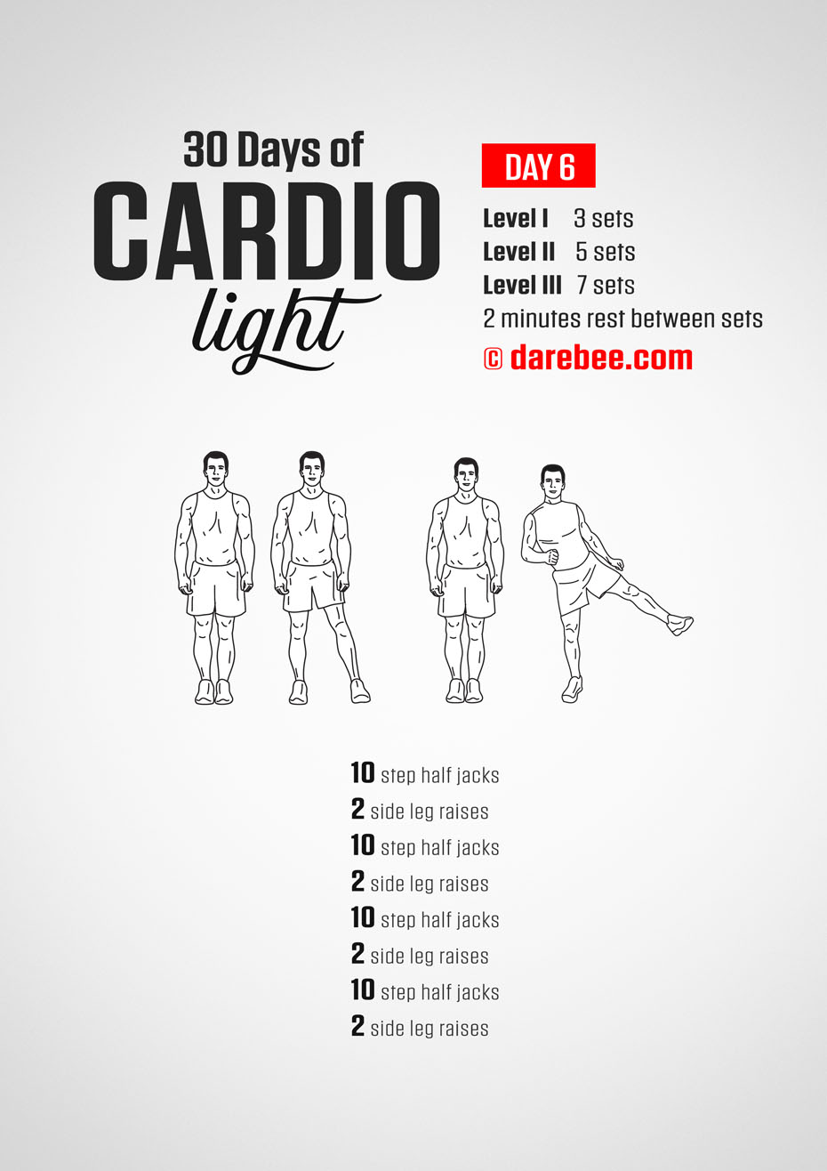 30 Day Cardio Light Bodyweight Program