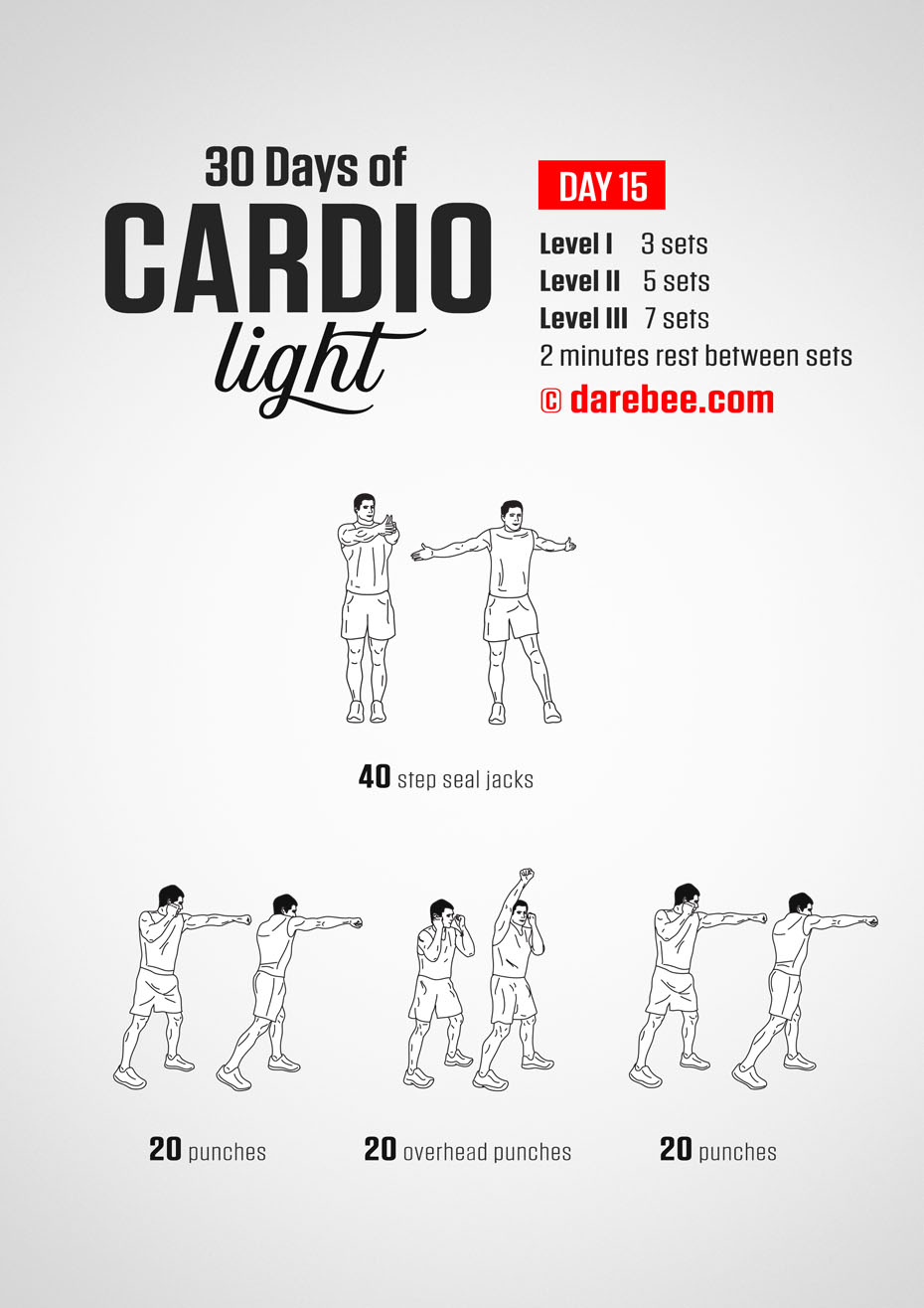 30 Day Cardio Light Bodyweight Program