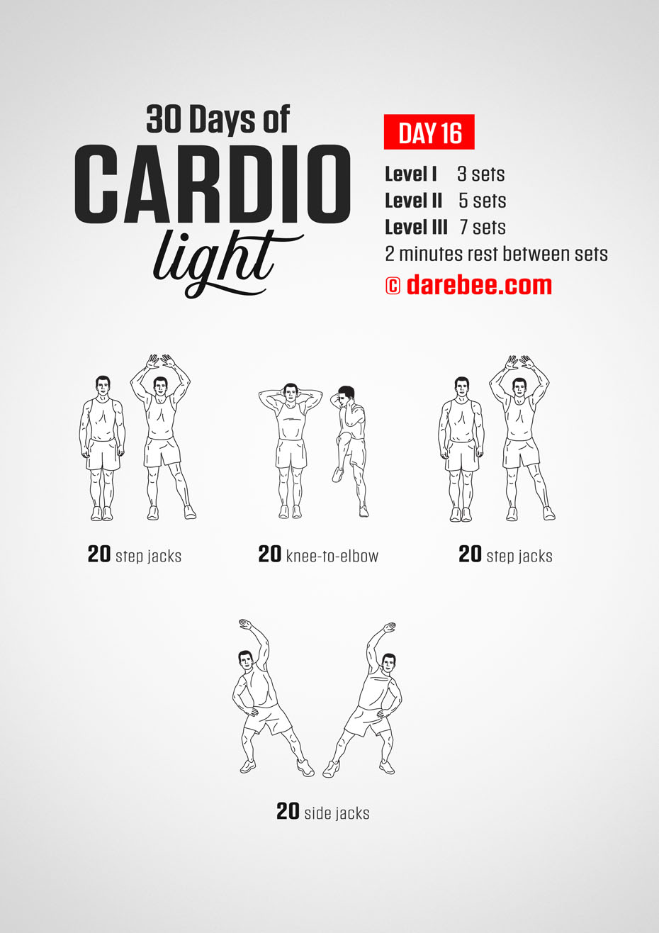 30 Day Cardio Light Bodyweight Program