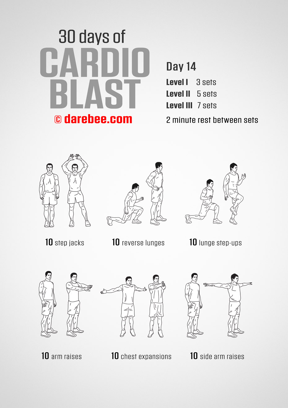 30 Days of Cardio Blast by DAREBEE