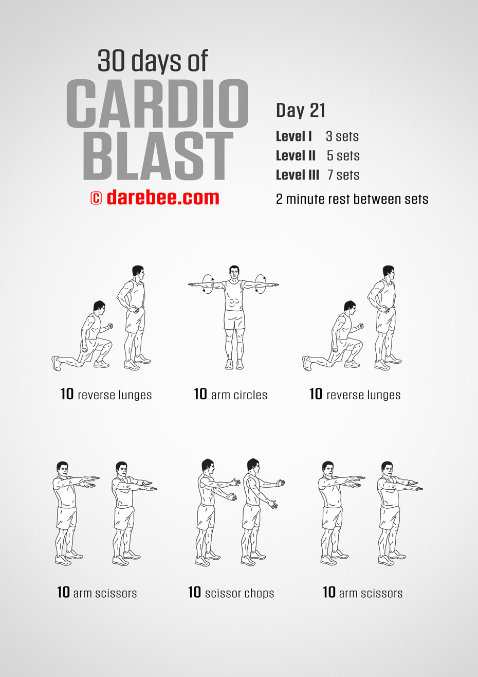 30 Days of Cardio Blast by DAREBEE