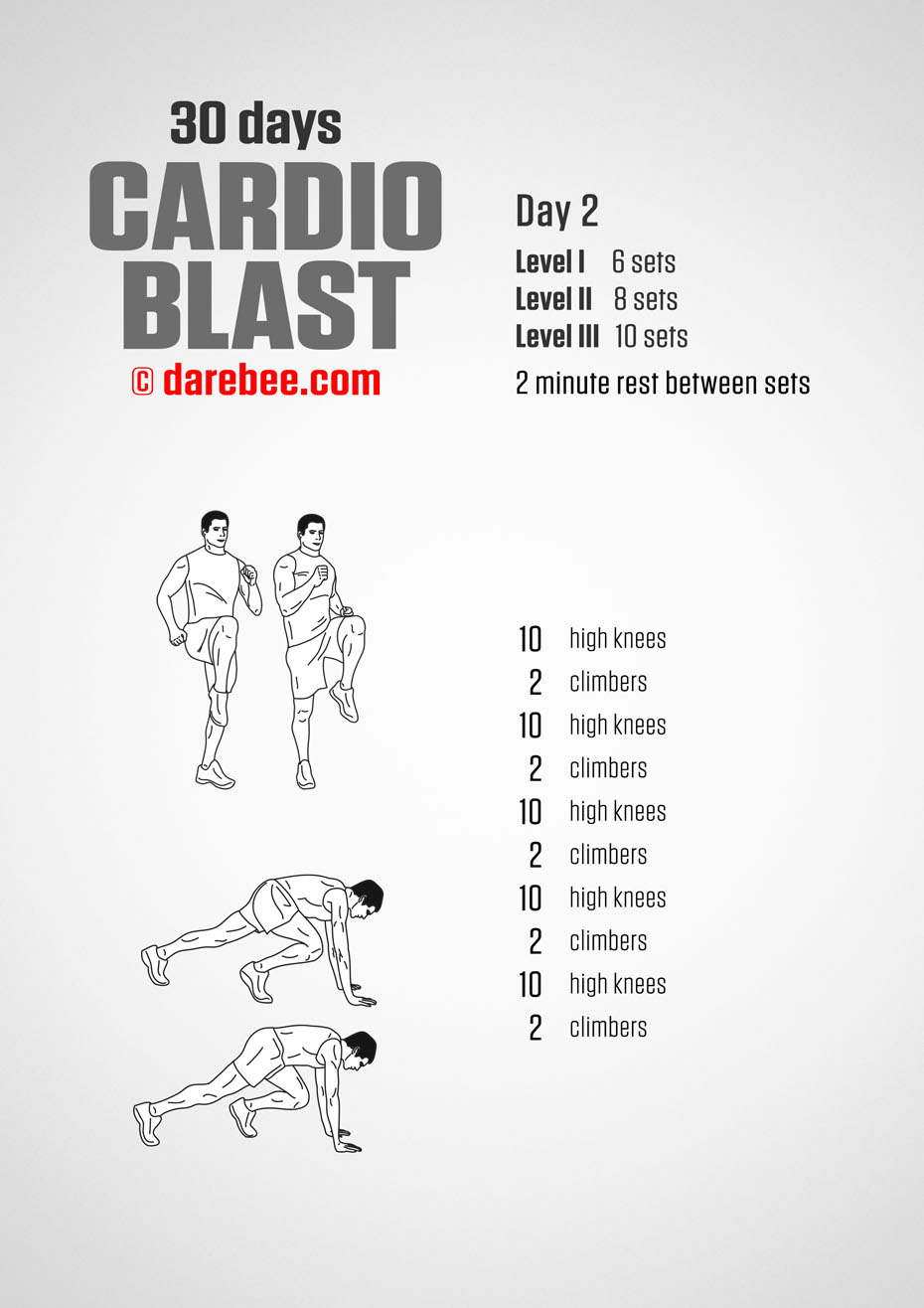 30 Days of Cardio Blast by DAREBEE