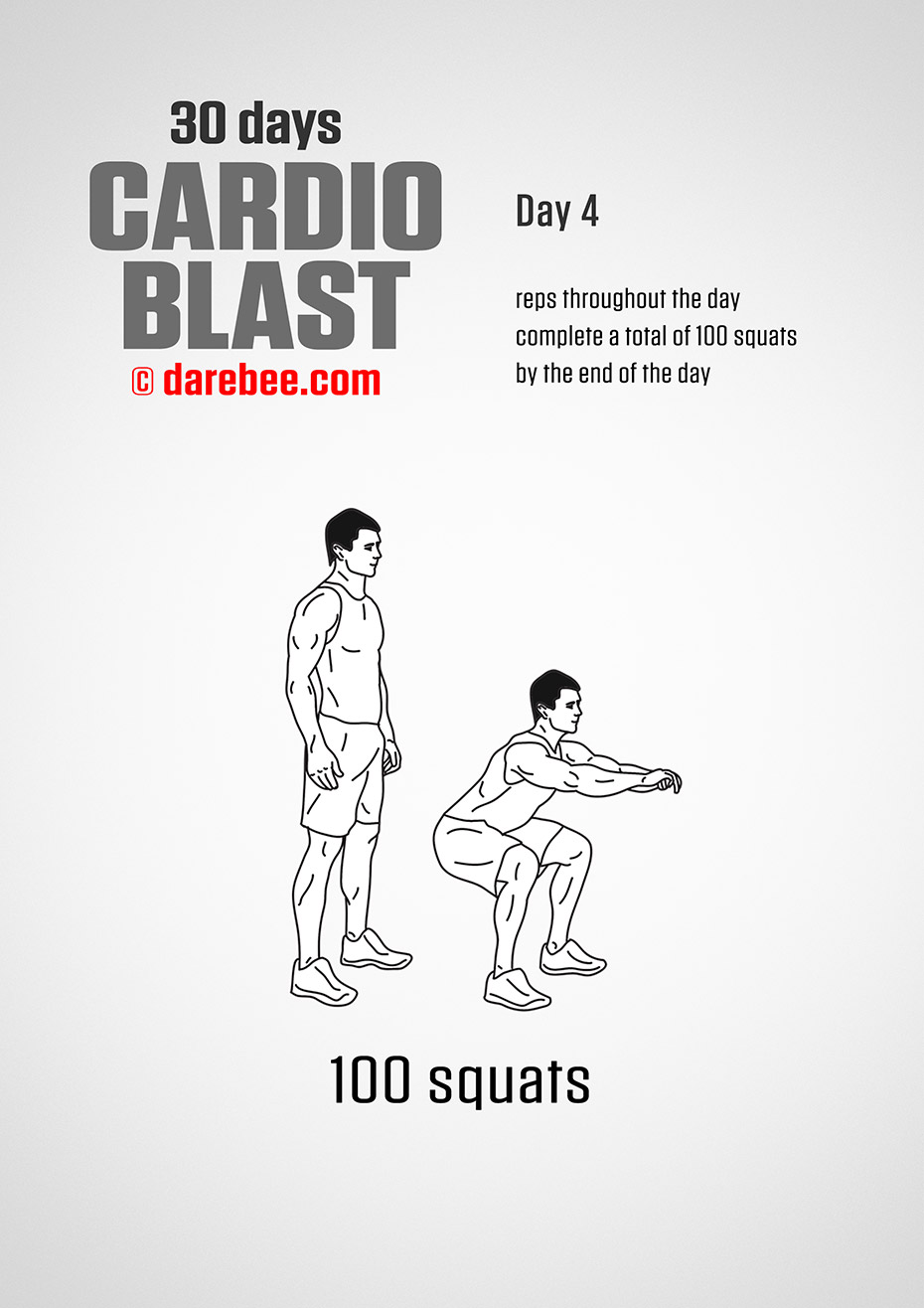 30 Days of Cardio Blast by DAREBEE