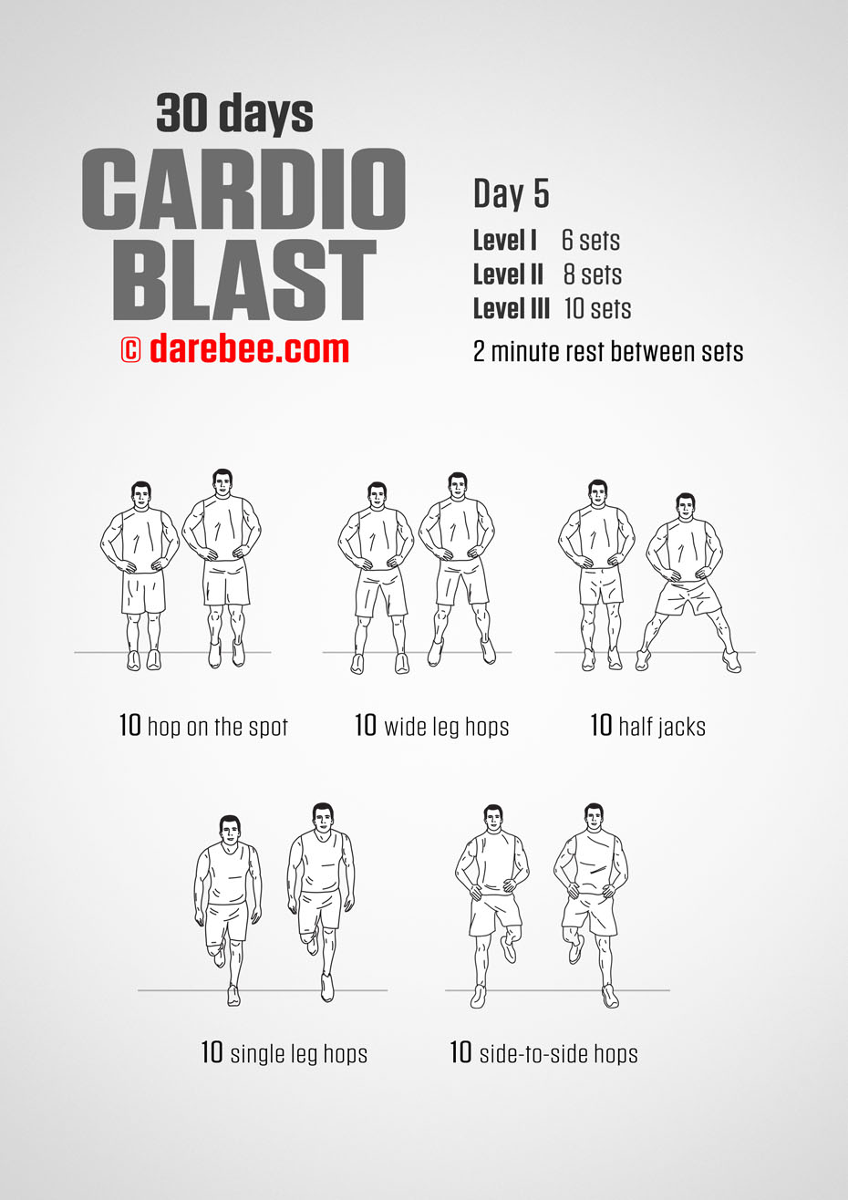 30 Days of Cardio Blast by DAREBEE