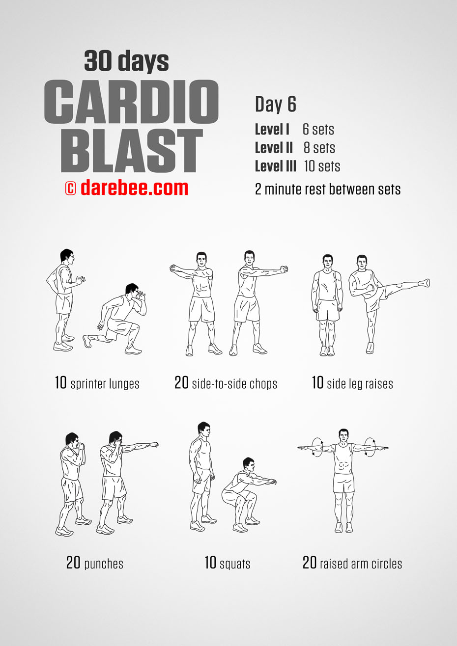 30 Days of Cardio Blast by DAREBEE