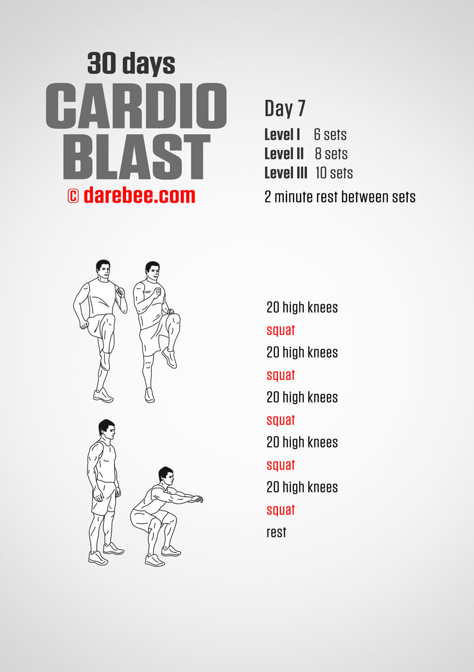 30 Days of Cardio Blast by DAREBEE