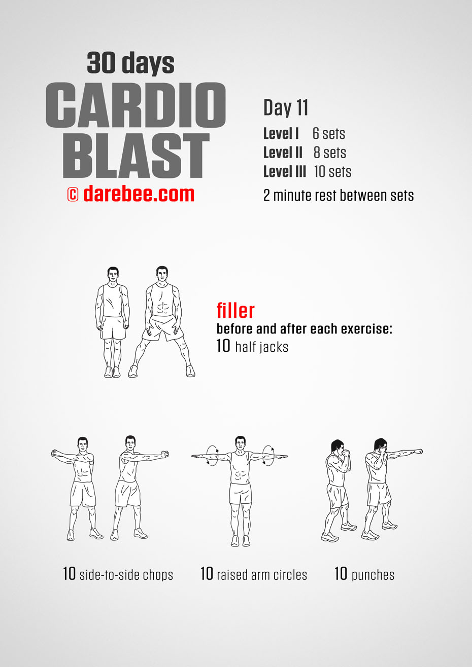 30 Days of Cardio Blast by DAREBEE