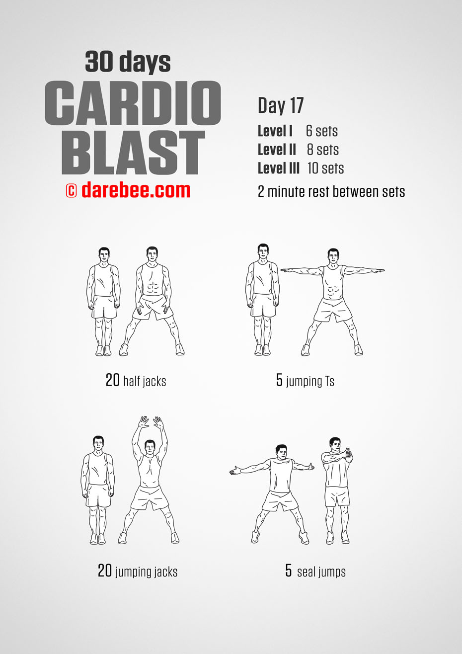 30 Days of Cardio Blast by DAREBEE