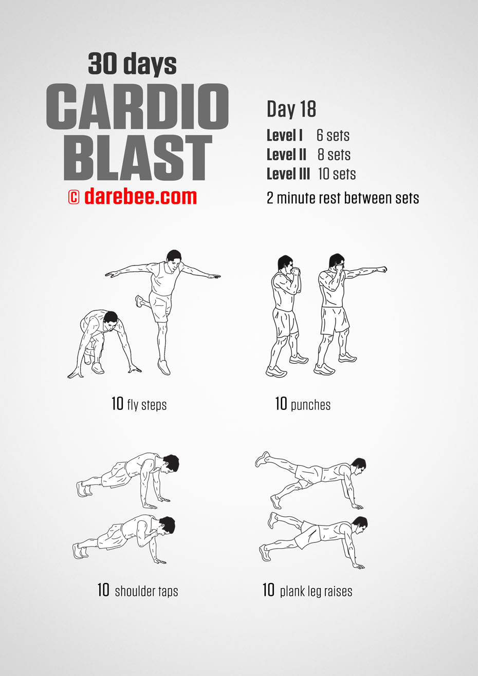 30 Days of Cardio Blast by DAREBEE