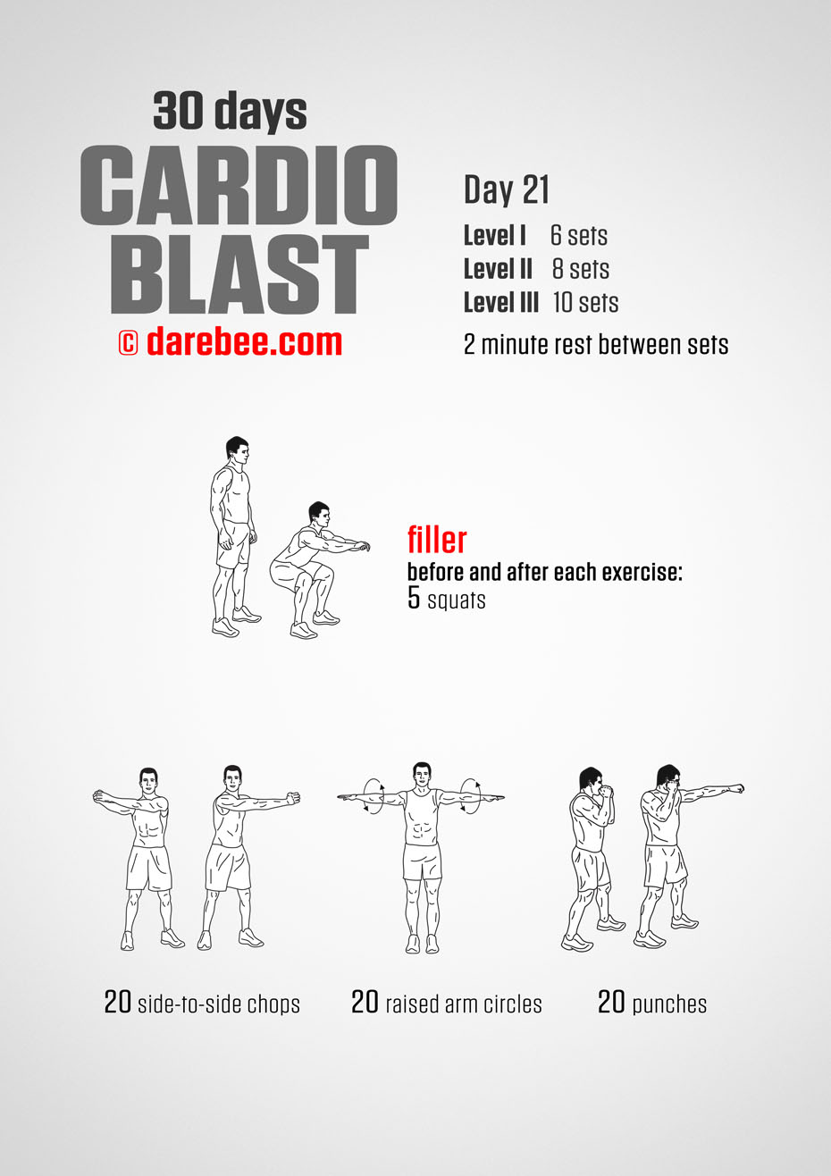 30 Days of Cardio Blast by DAREBEE