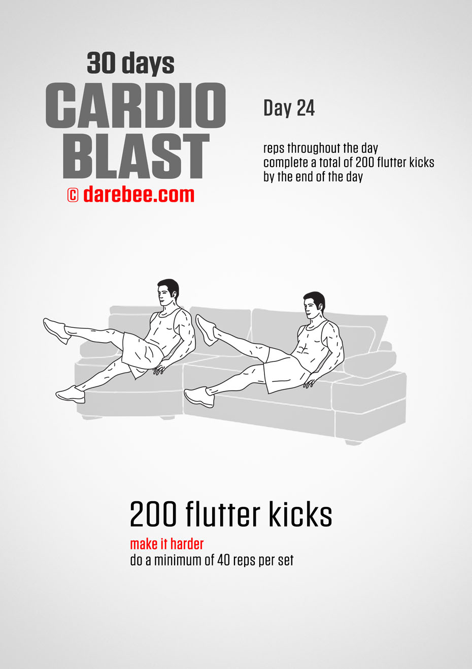 30 Days of Cardio Blast by DAREBEE