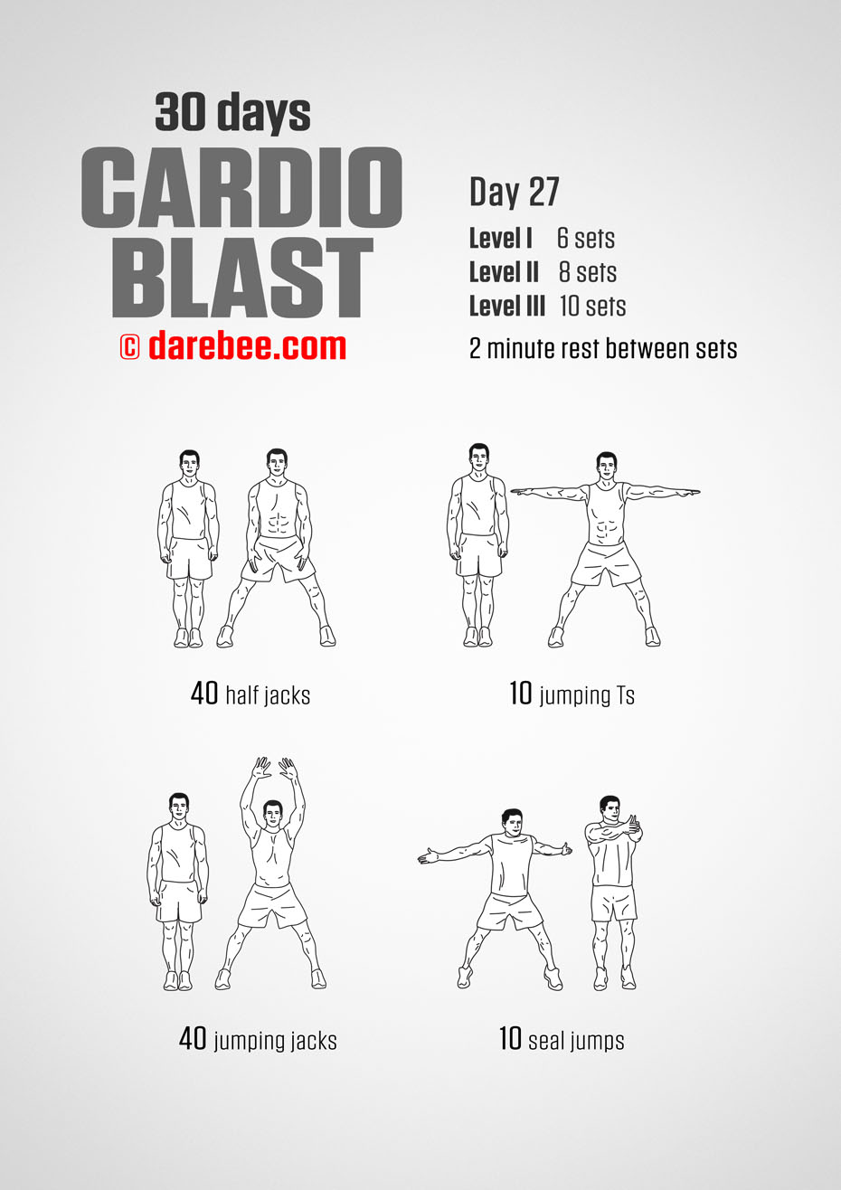 30 Days of Cardio Blast by DAREBEE