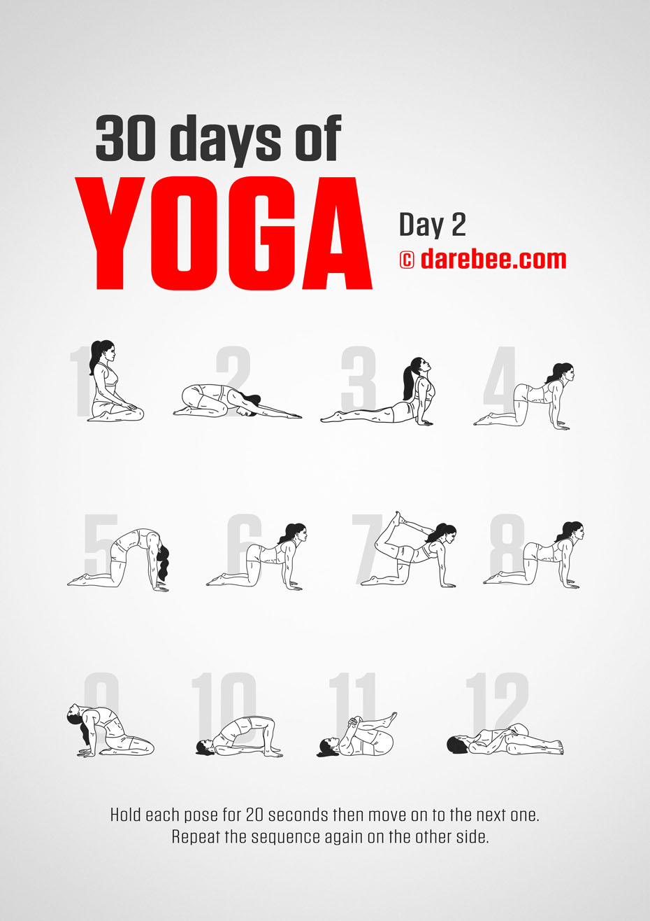 30 Days of Yoga - Program by DAREBEE