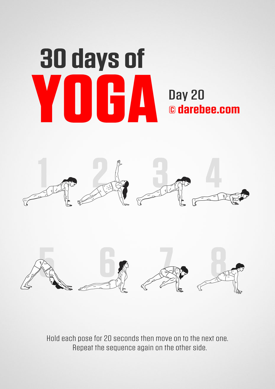 30 Days of Yoga - Program by DAREBEE