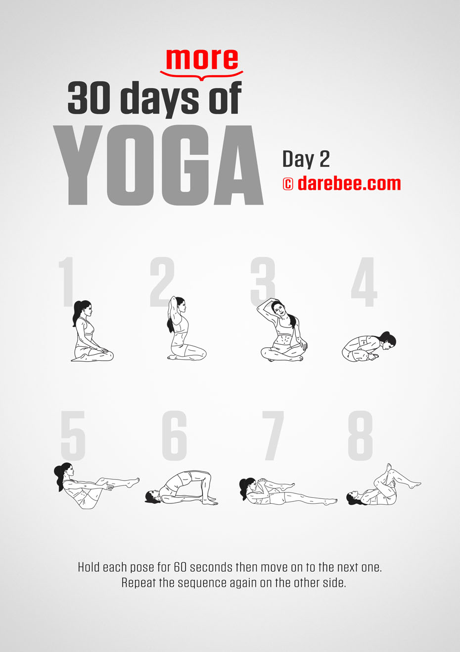 30 Days More of Yoga - Program by DAREBEE