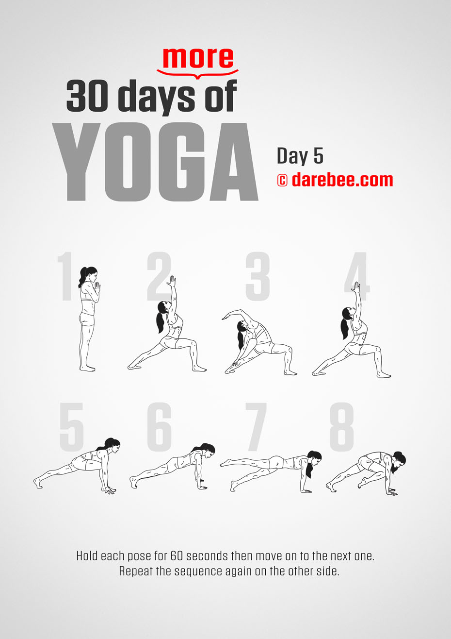 30 Days More of Yoga - Program by DAREBEE