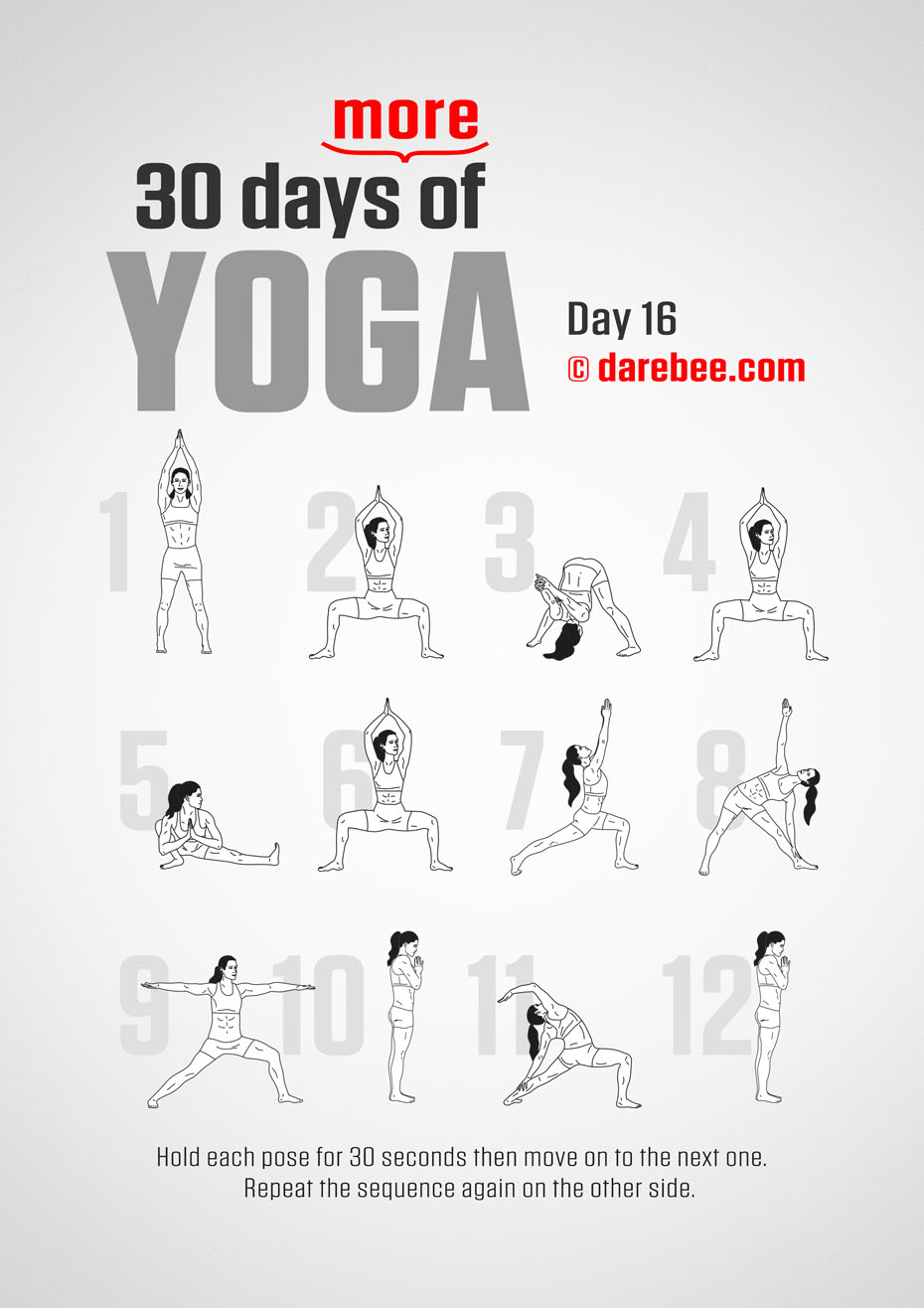 30 Days More of Yoga - Program by DAREBEE