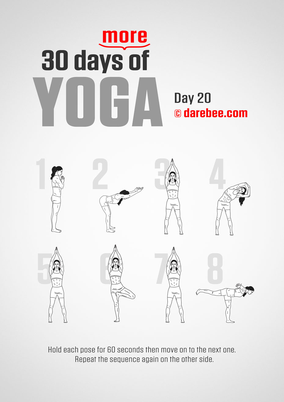 30 Days More of Yoga - Program by DAREBEE