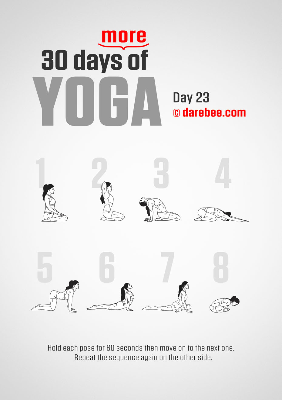 30 Days More of Yoga - Program by DAREBEE