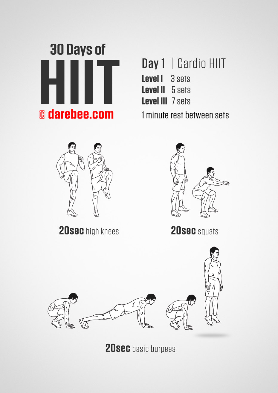 30 Days of HIIT by DAREBEE