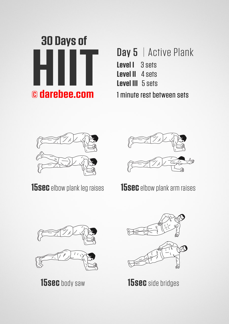 30 Days of HIIT by DAREBEE