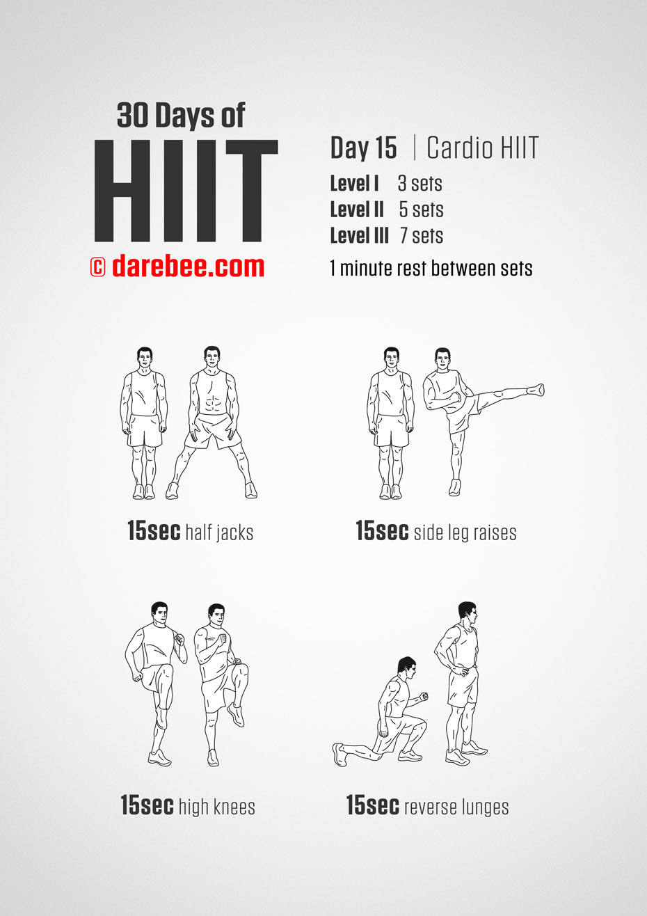 30 Days of HIIT by DAREBEE