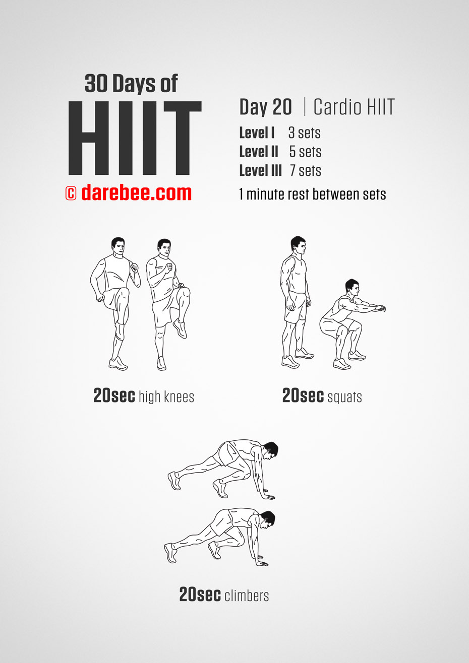 30 Days of HIIT by DAREBEE