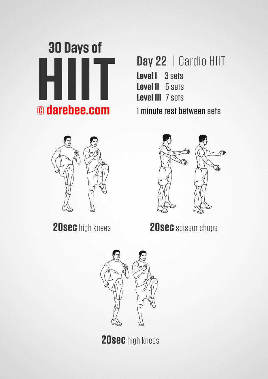 30 Days of HIIT by DAREBEE