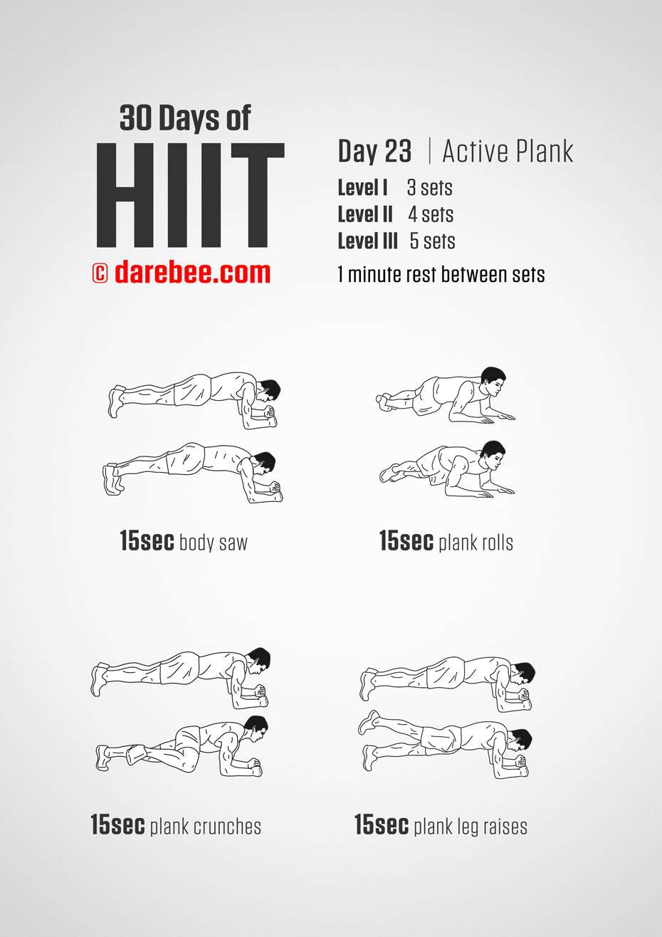 30 Days of HIIT by DAREBEE