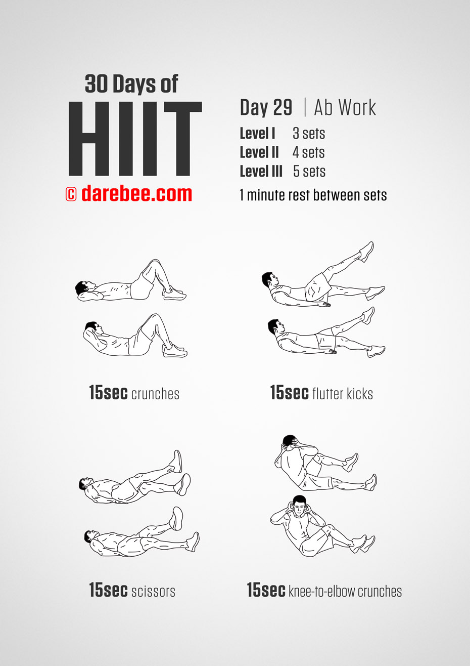 30 Days of HIIT by DAREBEE