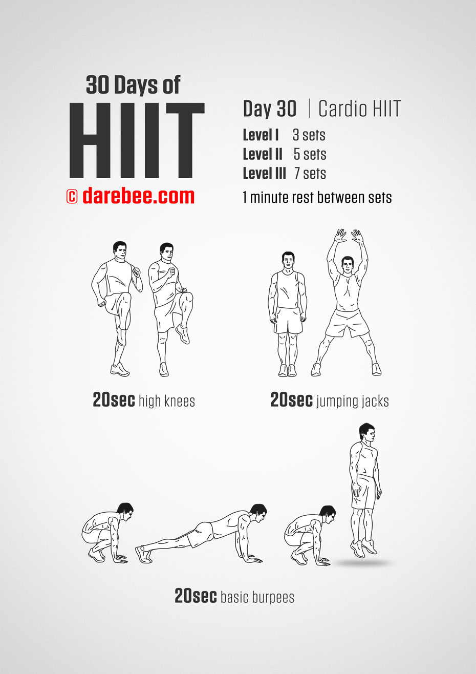 30 Days of HIIT by DAREBEE