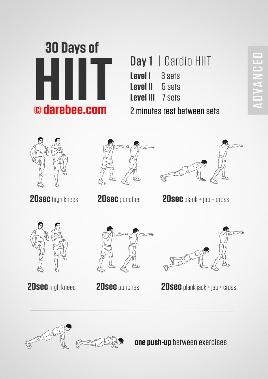 30 Day of HIIT Advanced by DAREBEE