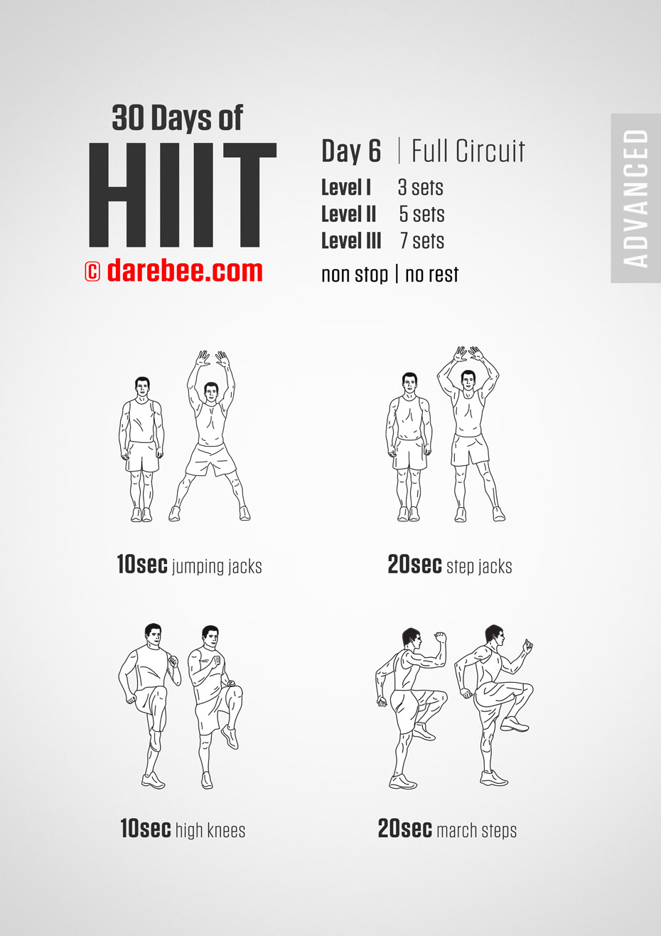 30 Day of HIIT Advanced by DAREBEE