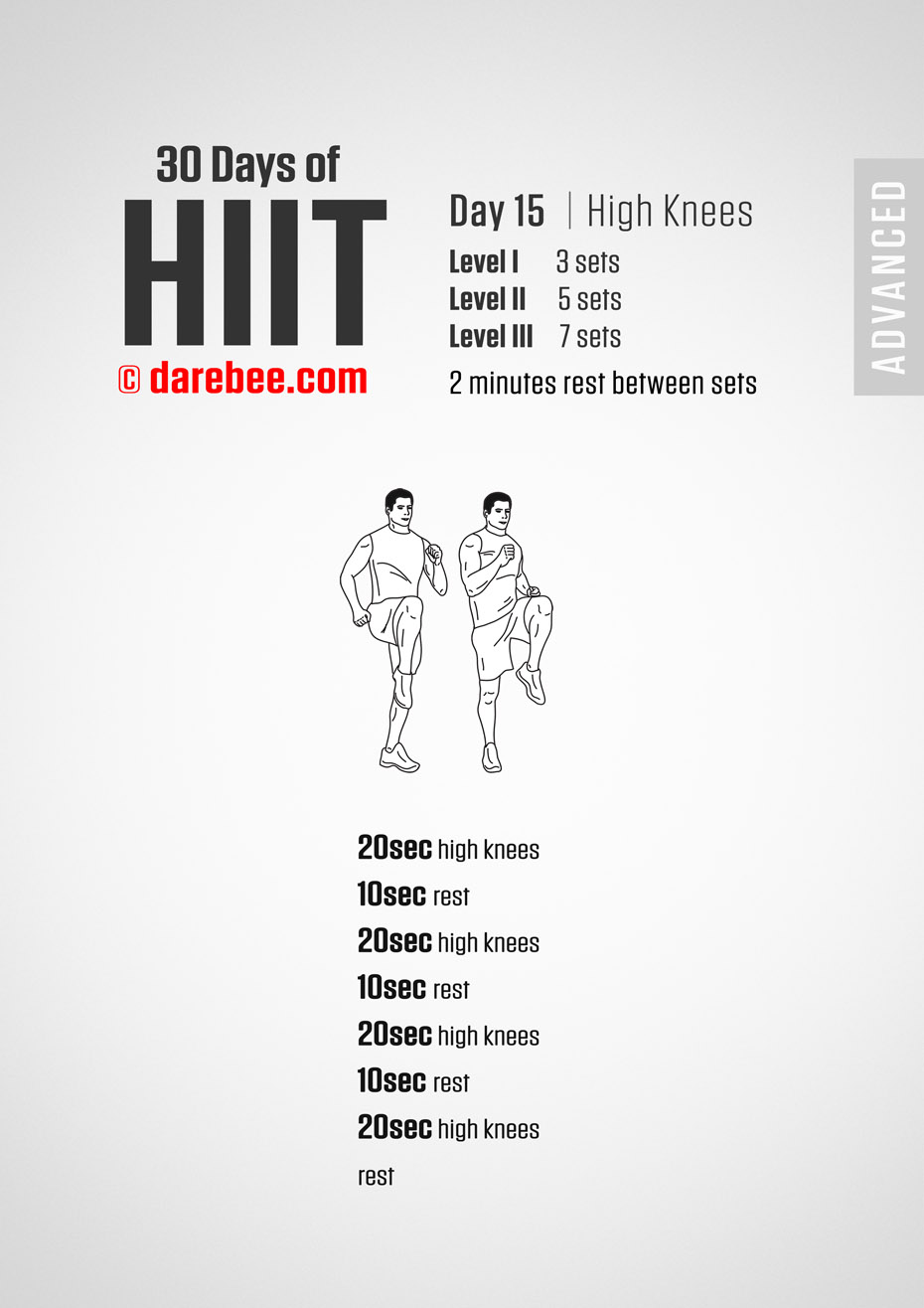 30 Day of HIIT Advanced by DAREBEE