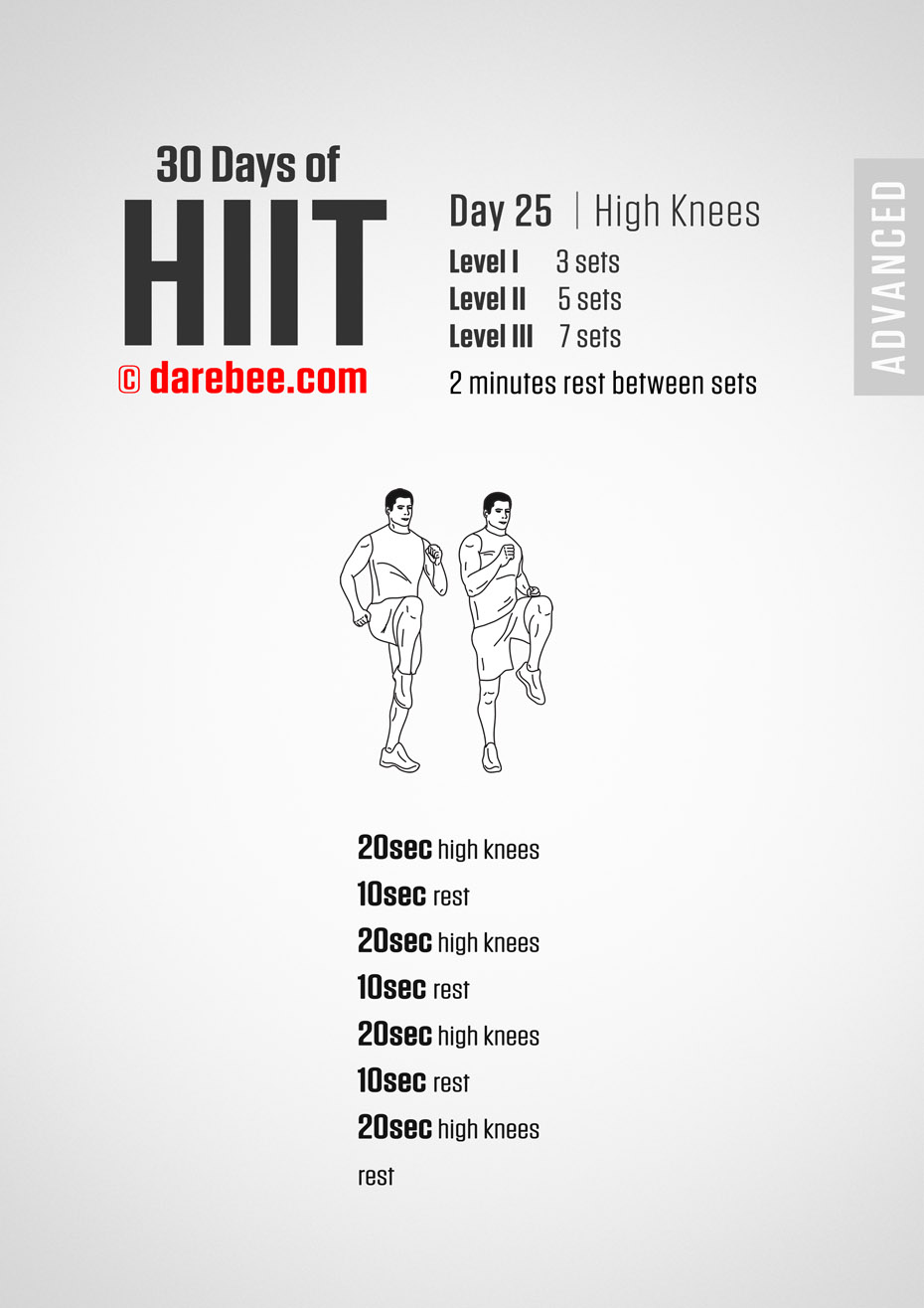 30 Day of HIIT Advanced by DAREBEE