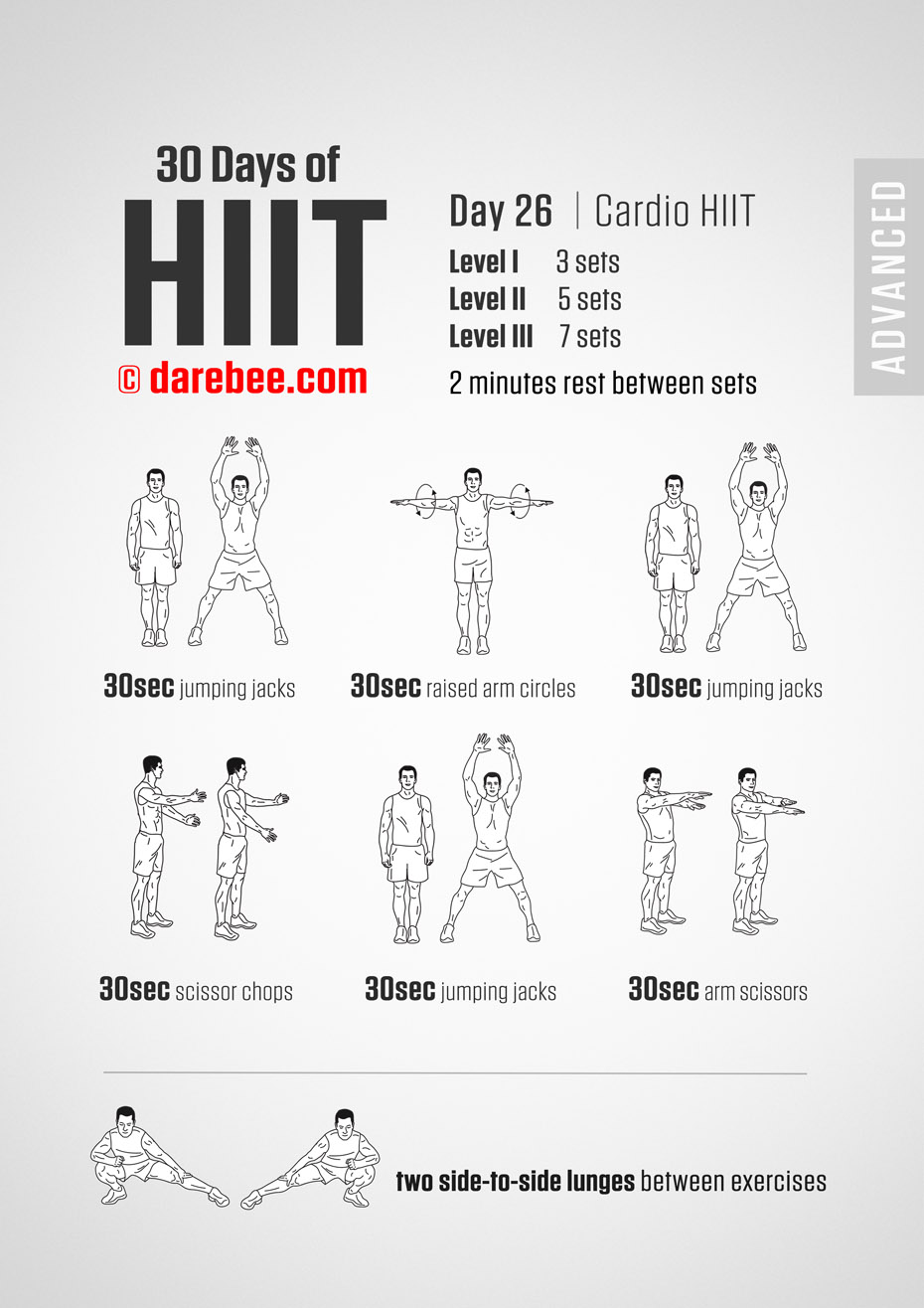 30 Day of HIIT Advanced by DAREBEE