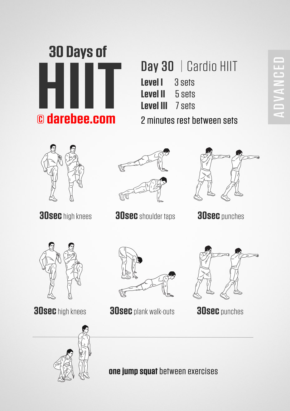 30 Day of HIIT Advanced by DAREBEE